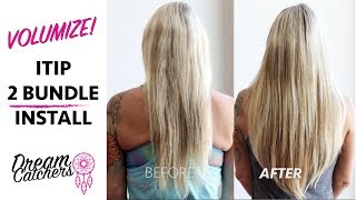 How To Add Volume  ITip Hair Extensions [upl. by Laughry292]