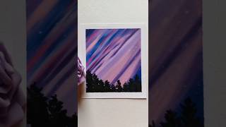 Starry night sky painting easy for beginners tutorialsoftpastel pasteldrawing oilpastel trend [upl. by Vincelette]