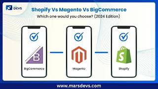 Shopify Vs Magento Vs BigCommerce 2024 Comparison [upl. by Rothenberg434]