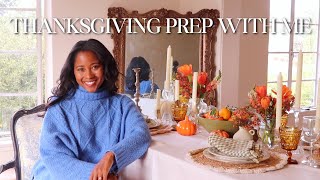 THANKSGIVING PLAN amp PREP WITH ME  RECIPES DECOR AND TABLESCAPE 🍂🥧🍁 [upl. by Lud]