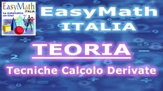 Tecniche di Derivazione con Valori Assoluti Regole Generali  TEORIA 201306232100 a [upl. by Schug]