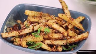 French Fries Pepper Salt  5 Ways To Enchance French Fries  Sanjeev Kapoor Khazana [upl. by Suravaj]