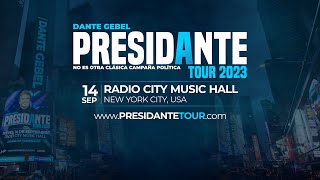 PRESIDANTE TOUR quotNEW YORKquot Radio City Music Hall 2023  Dante Gebel [upl. by Hovey346]