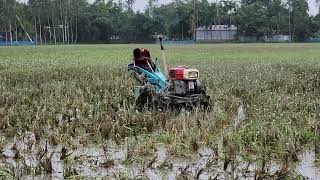 Super Mazing Machine Power Tiller Driving in Country Side  Power Tiller Driving Skill [upl. by Neerac]