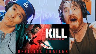 KILL  OFFICIAL TRAILER HINDI  RED BAND  Lakshya  REACTION [upl. by Buckley]