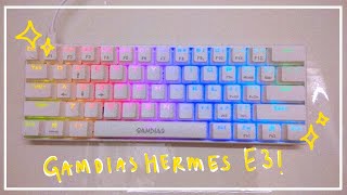 Unboxing Gamdias Hermes E3 Mechanical Keyboard 2022 🍭🍬 [upl. by Aneloaup42]