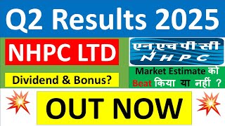 NHPC Q2 results 2025  NHPC results today  NHPC Share News  NHPC Share latest news  NHPC Dividend [upl. by Sucramat]