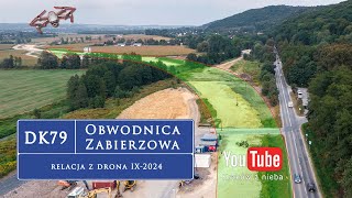 Obwodnica Zabierzowa DK79  relacja z drona IX2024 [upl. by Khalid]