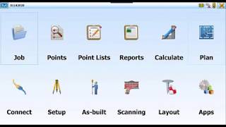 Topcon Training  GTL1000  Scanning Robotic Total Station  Site Scan module in MagnetField Layout [upl. by Romeon709]