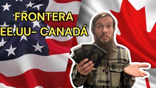 Estados Unidos 🇺🇸Canadá 🇨🇦 la frontera más rara que cruzamos en todo el viaje [upl. by Oemac]