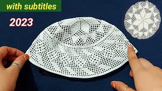 crochet topi designmuslim prayer capnamaz ki topi banane ka tarikanamaz ki topi designtopi part2 [upl. by Anaud]