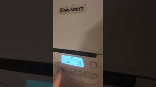 Glow Worm combi boiler uyltracom2 35cxi how to adjust temp for hot water [upl. by Reifinnej274]