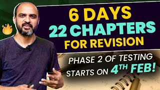 How to REVISE 22 Chapters in 6 Days Phase 2 Testing Starting NOW neet neet2024 neetprep [upl. by Krilov]