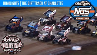 World of Outlaws NOS Energy Drink Sprint Cars  Dirt Track at Charlotte  Nov 3 2023  HIGHLIGHTS [upl. by Nitsir]