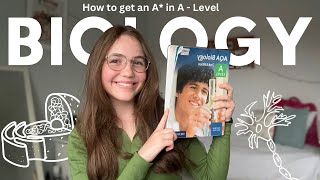 How to get an A in ALevel BIOLOGY  detailed revision strategies amp tips from an A student [upl. by Ainehta]