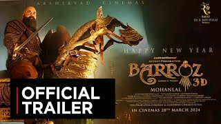 Barroz Trailer  Malayalam  Mohanlal  Release Date  Dec 19  Official [upl. by Eirehc]