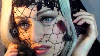 LADY GAGA GRAMMYS 2012 NET LACE MAKEUP TUTORIAL PART 1 GRAMMY AWARDS [upl. by Ayortal690]