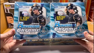 2022 BOWMAN CHROME MEGA BOX OPENING AUTO BOOM [upl. by Enihpad395]