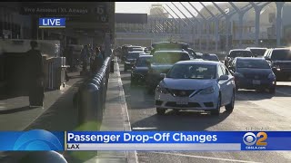 Passenger DropOff Changes Underway As LAX Terminals Close For Construction [upl. by Neelak]