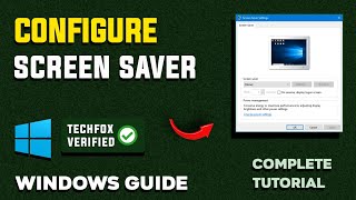 How to Configure Screen Saver in Windows  Full Guide [upl. by Yenetruoc]