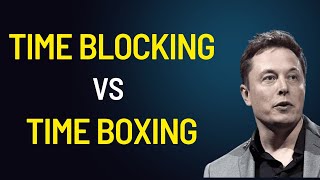 Time Boxing vs Time Blocking Method Time Management Technique  Deep Work  Efficiency [upl. by Tnirb]