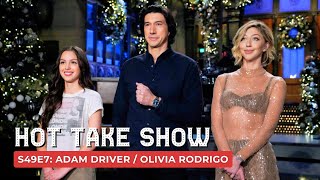 Adam Driver  Olivia Rodrigo SNL Hot Take Show  S49 E7 [upl. by Anirba737]