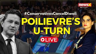 LIVE  Canadas LOP Cancels Diwali Events  Poilievre Sold Out To Khalistanis  NewsX [upl. by Akimit]