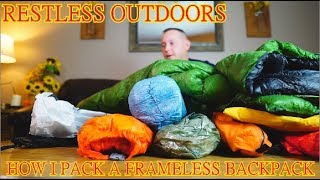 How I Pack My LiteAF Curve 35L Frameless Backpack [upl. by Ahseenyt]