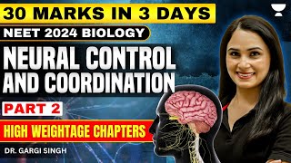 Neural Control amp Coordination  Part 2  NEET 2024  Dr Gargi Singh [upl. by Egreog]