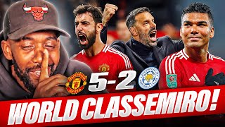 WORLD CLASS CASEMIRO OOZING  Manchester United vs Leicester City  MATCH REACTION [upl. by Jovi]