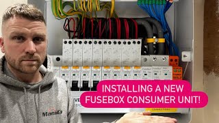 Installing a new Fusebox F2010MX consumer unit [upl. by Bouchier]