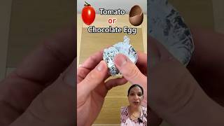 Guess the challenge tomato or chocolate egg shorts guess [upl. by Reddin60]