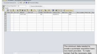 Demo 47 Create Purchase Requisition [upl. by Areemas]