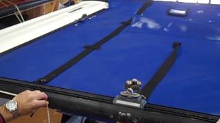 Hobie Miracle 20 Catamaran Trampoline Installation [upl. by Hazelton803]