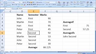 Average Averageif Averageifs in excel Tamil  Excel formulas in Tamil Average  Averageif Part11 [upl. by Ringe]