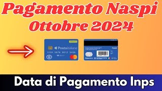 🔔 Quando verrà pagata la Naspi di ottobre 2024  Date di Pagamento Ufficiali [upl. by Asssilem]