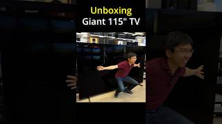 Unboxing a 115quot TV 5000 Nits 🔥 [upl. by Florio]