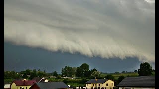 Potężna burza na Kujawach 24 maja 2014 Mogilno [upl. by Jakoba]