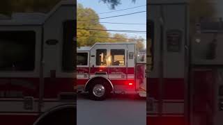 FuquayVarina Engine 01 Responding to a Gas Leak 100624 [upl. by Akilegna]