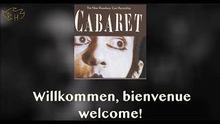 Willkommen Lyrics Cabaret [upl. by Florie]