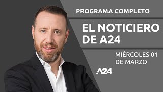 Las dos caras de Alberto Fernández  Masivo apagón ElNoticieroDeA24 l PROGRAMA COMPLETO 01032023 [upl. by Mohr]