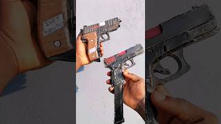 Cardboard Sig Sauer Pistol versus Glock Pistol Reload cardboard airsoft guns military papergun [upl. by Felipe]