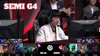 BLG vs GEN  Game 4  Semi Final LoL MSI 2024 Main Stage  Bilibili Gaming vs GenG G4 full game [upl. by Cahan]