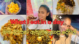 මම දවසක් ඇතුළත කාපු දේවල්😁🍹🍫what i eat in a day😍 [upl. by Ogir]