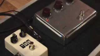 KLON Centaur pedal with Gearmanndudes Time Bomb Boost amp Les Paul amp Fender Blues Jr demo [upl. by Fanchette]