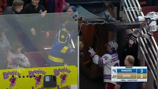 Zuccarello Gives His Stick To Kid in Crowd  New York Rangers [upl. by Edythe89]