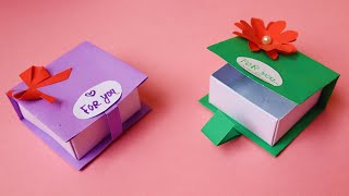 কাগজের বক্স বানানো শিখুন  DIY Gift box  কাগজের তৈরি জিনিস  Gift idea  কাগজ দিয়ে গিফ্ট বক্স [upl. by Anavlys379]