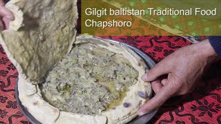 chapshoro gilgit baltistan traditional food  Nagar chapshoro recipe  amin village food [upl. by Dion]