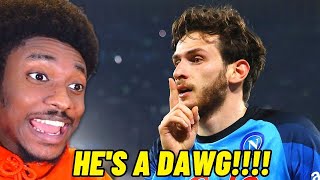 THIS MAN IS AMAZING 🤯  Khvicha Kvaratskhelia First Time Reaction [upl. by Ardelis]