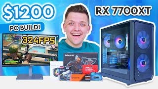 Best VALUE 1200 Gaming PC Build 👑 1440p Build Guide w Benchmarks [upl. by Kitrak706]